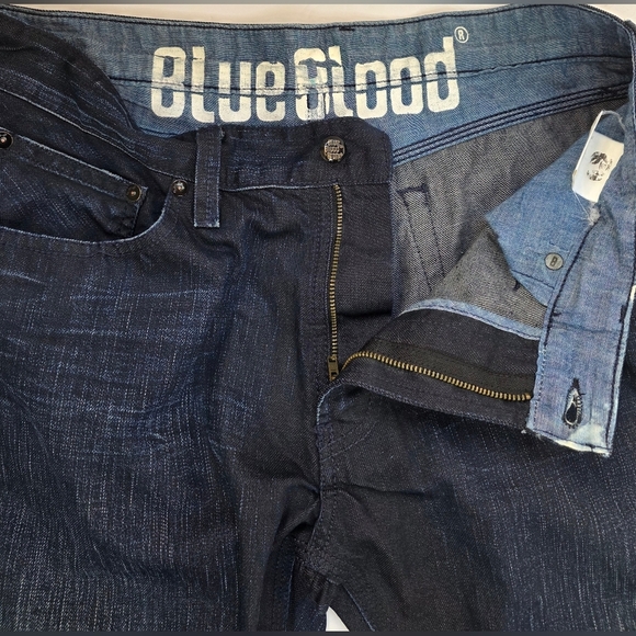 Women's Blue Blood 33/34 Straight Leg Jeans - Picture 8 of 12